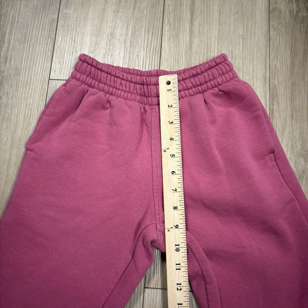 Athleta Girl All Day Fleece Joggers Solid Pink‎ Pants Girls Size Small S